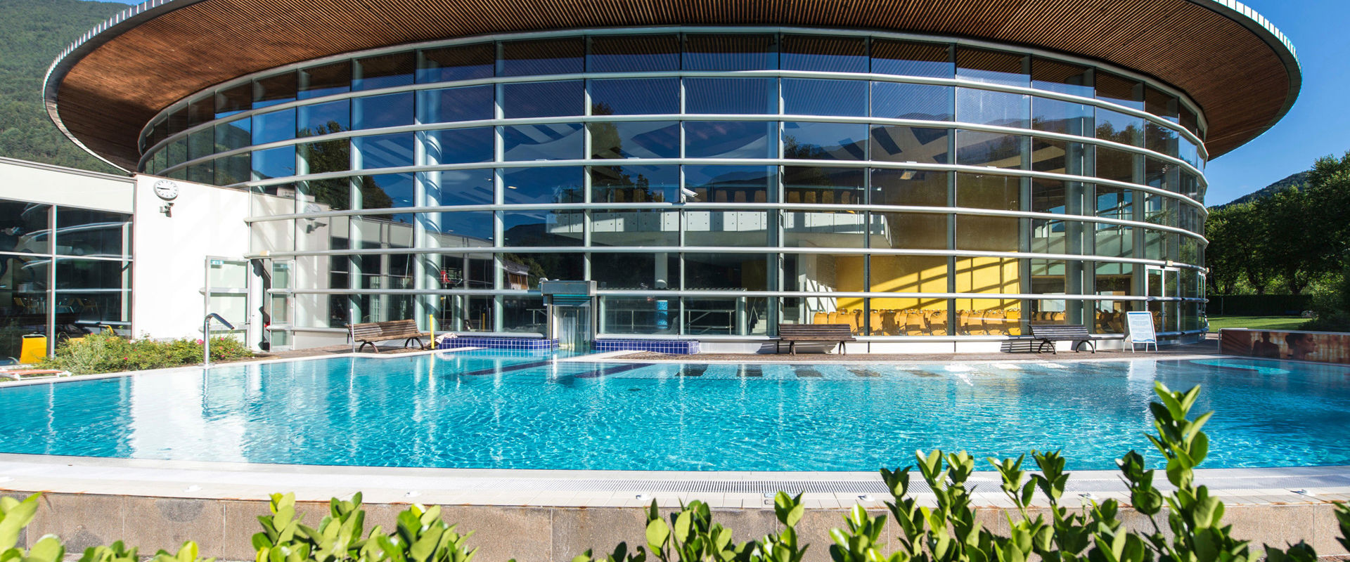 Acquarena Brixen View of the Acquarena Brixen outdoor pool.